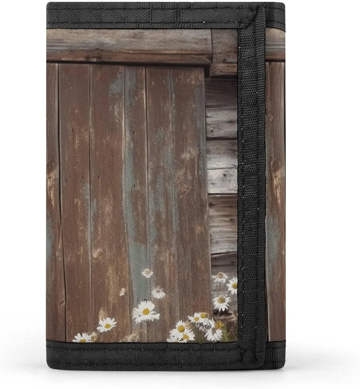 Rustic Horseshoe Barn Wallet Compact Trifold Wallet with Keychain Lightweight & Durable Purse for Outdoor