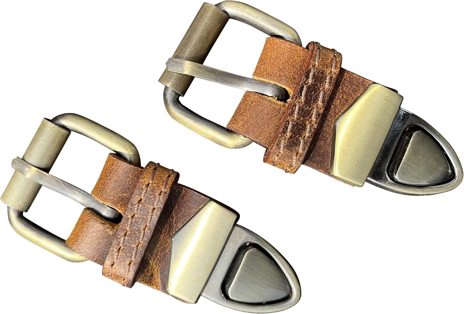 RUSTIC TOWN Leather Bag Replacement Push Clip Clasp Lock - Quick Release Metal Fasteners Buckles for Satchel & Messenger