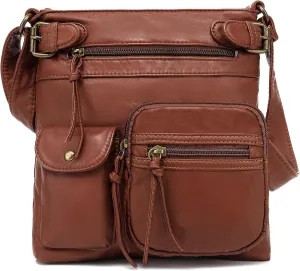 Scarleton Crossbody Bags for Women Purses and Handbags Multi Pocket Shoulder Bag Faux Leather Small, H1833