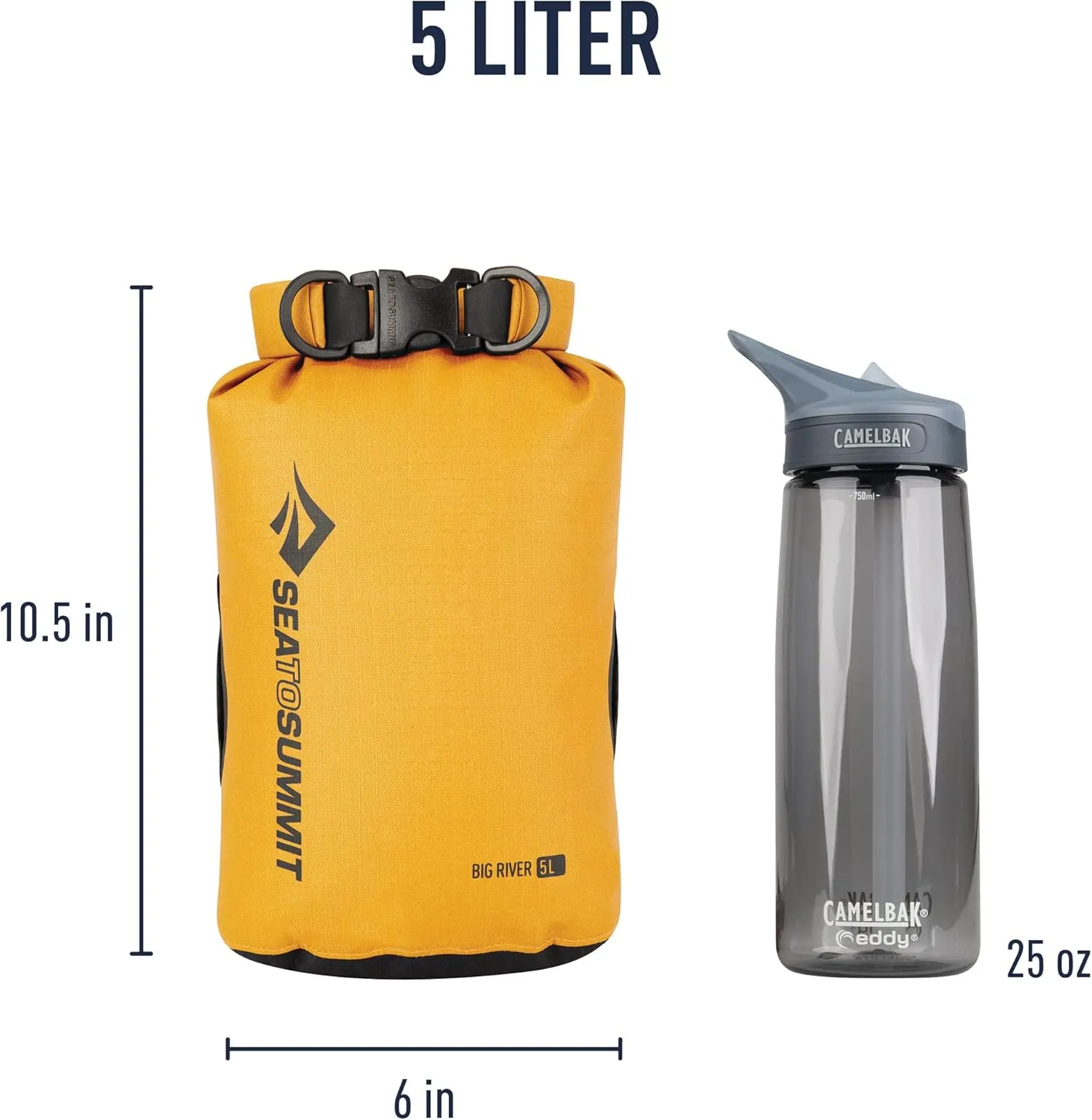 Sea to Summit Big River Dry Bag, Ultra-Durable Roll-Top Dry Storage