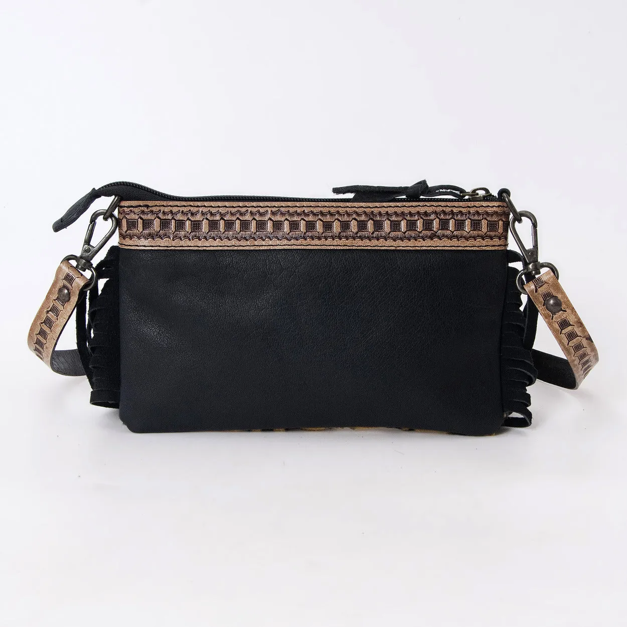 Shiny Jaguar Pouch Bag