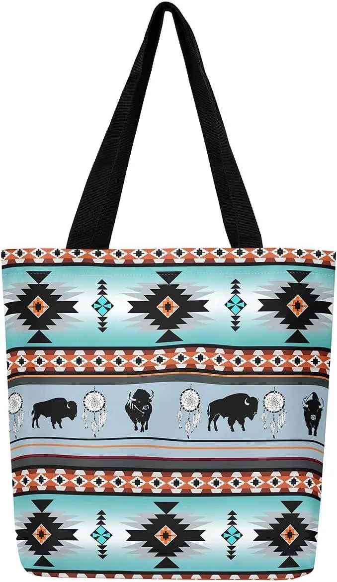 Ship Anchor Canvas Tote Bag for Women,Ocean Nautical Wheel Compass Handbag,Rustic Vintage Shoulder Bag