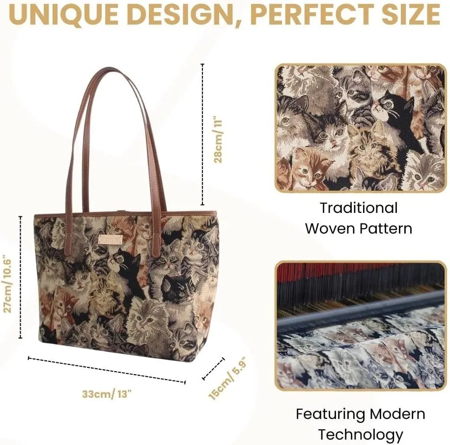 Signare Tapestry Shoulder Bag Tote Bag for Women with Travel or Work Tote Bags for Women