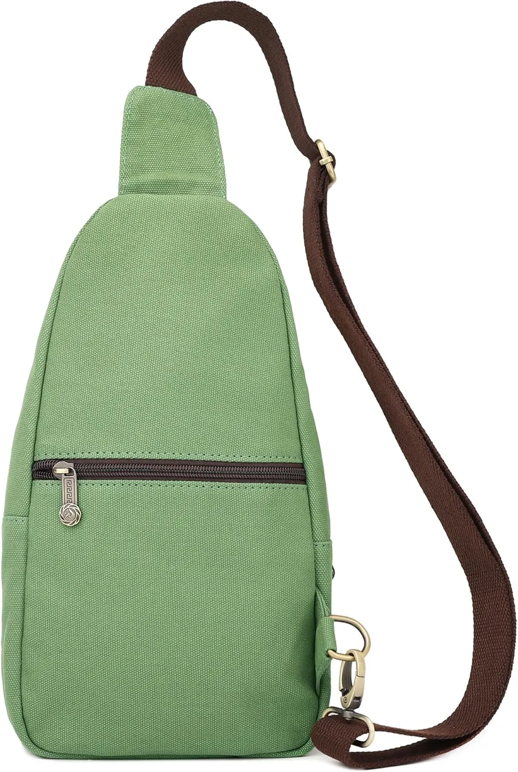 SILKAREA Canvas Sling Bag for Wome Crossbody Purse Small Sling Backpack Purse Travel Hiking Chest Bag Daypack