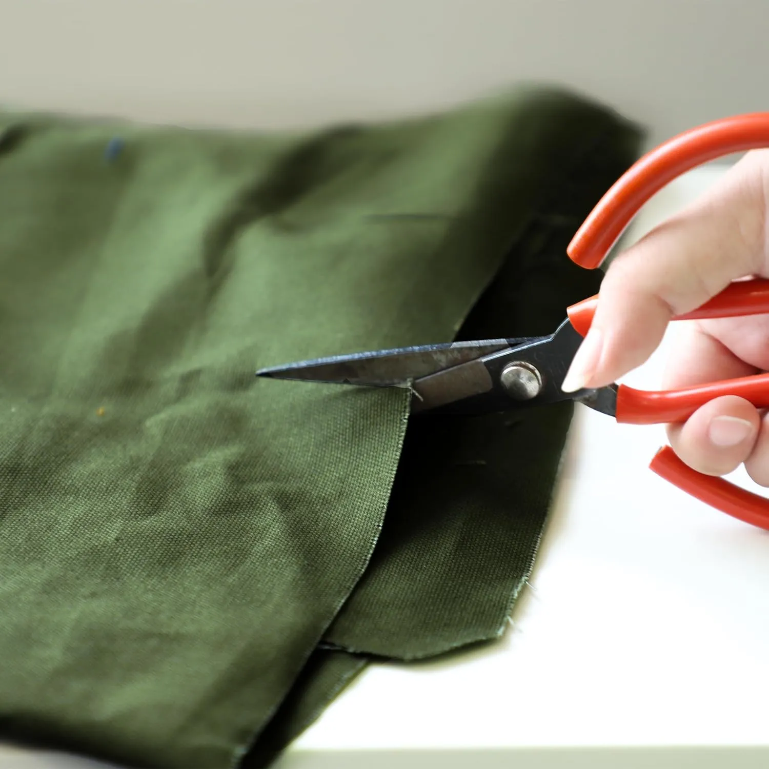 Simple&Opulence 100% Cotton Canvas Natural Fabric by The Yard- 59 Inches Wide, Duck Fabric Versatile Durable for Crafts, Upholstery, Sewing, Home Decor (Army Green,2 Yard)
