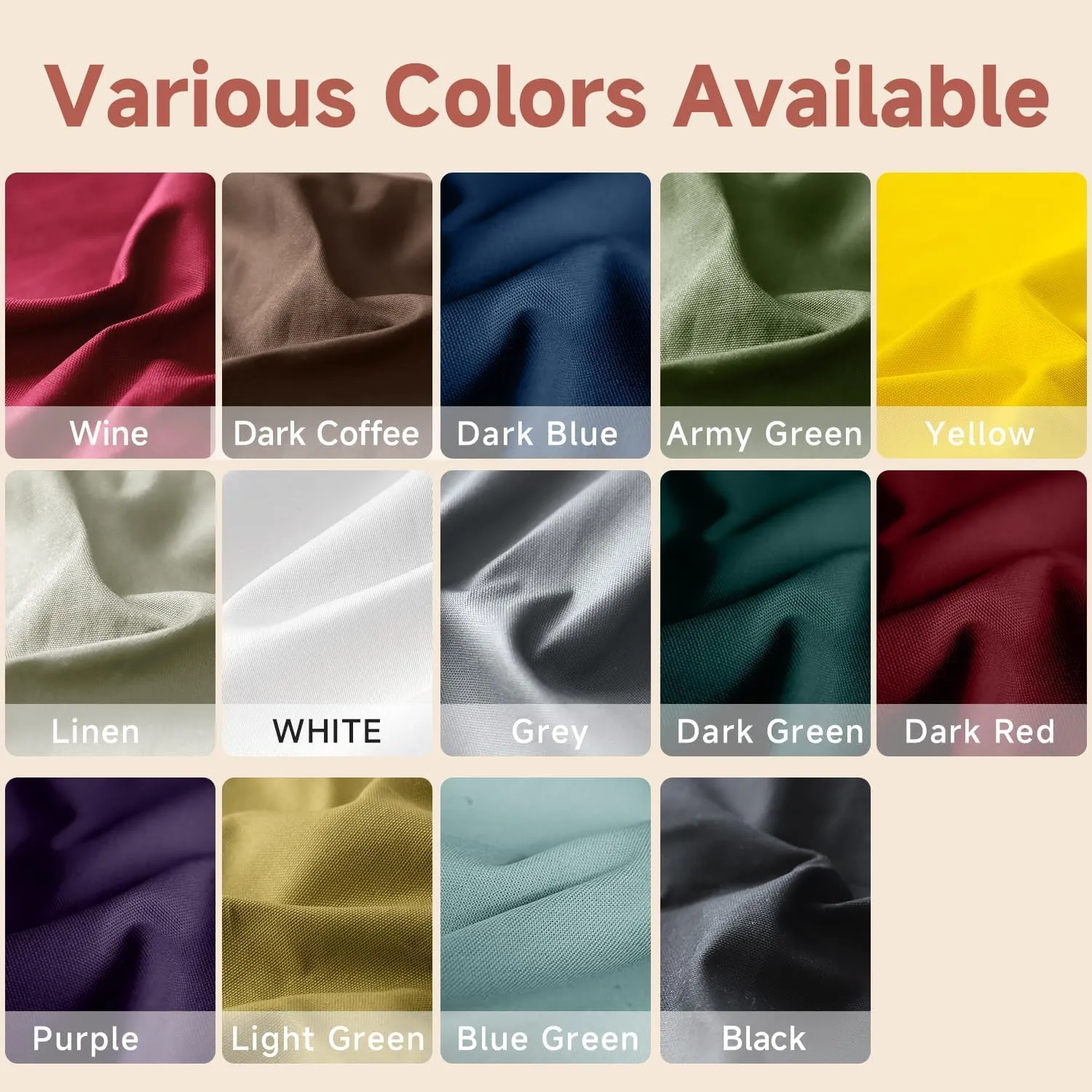 Simple&Opulence 100% Cotton Canvas Natural Fabric by The Yard- 59 Inches Wide, Duck Fabric Versatile Durable for Crafts, Upholstery, Sewing, Home Decor (Army Green,2 Yard)