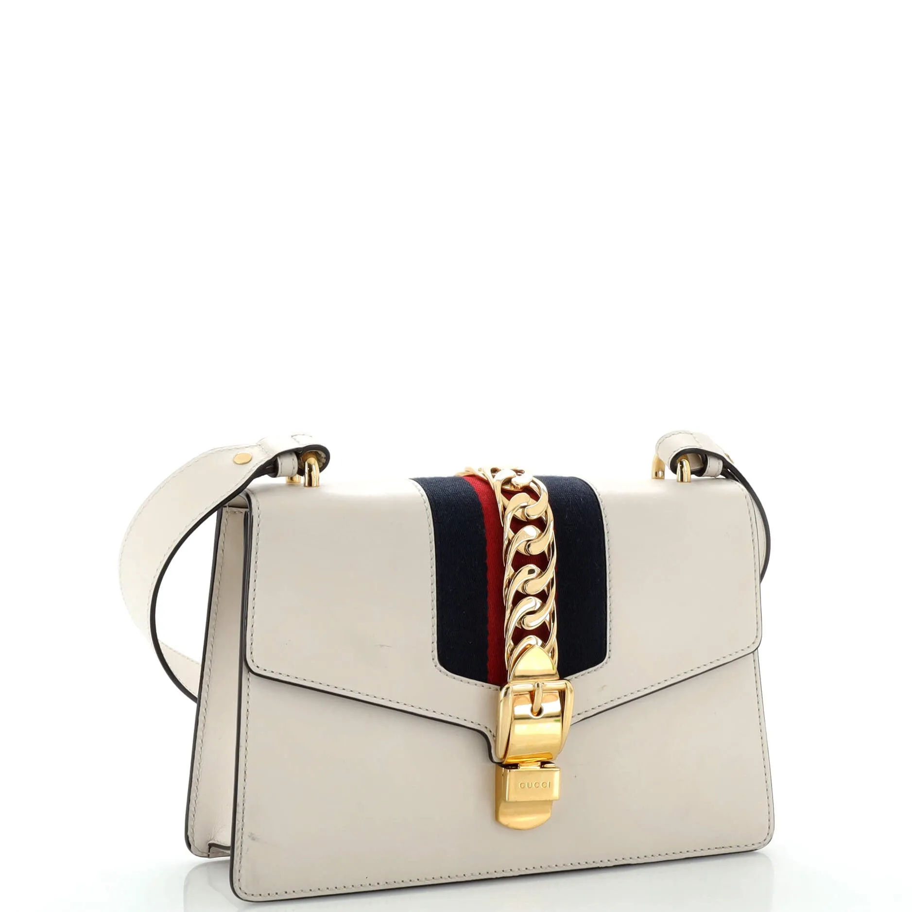 Small Bag Gucci Leather Sylvie Shoulder Optimized Streamlined