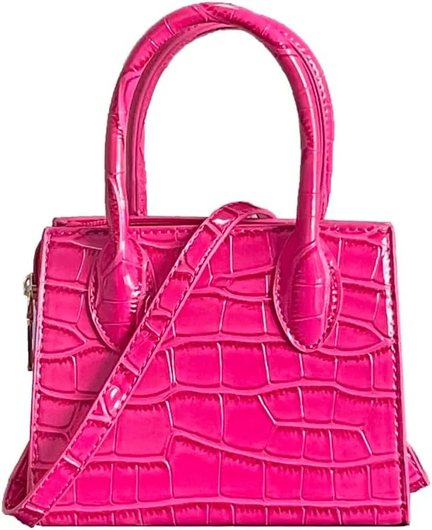 Small crossbody tote bags for women faux leather cute clutch mini purses and handbags