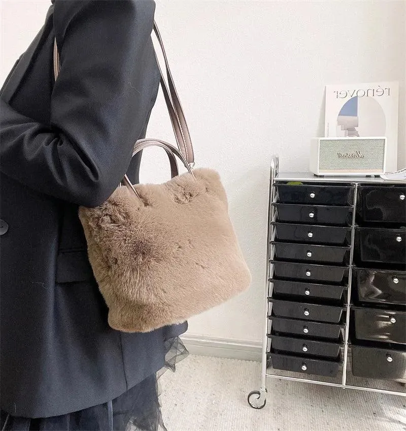 Soft Faux Rabbit Women's Bag