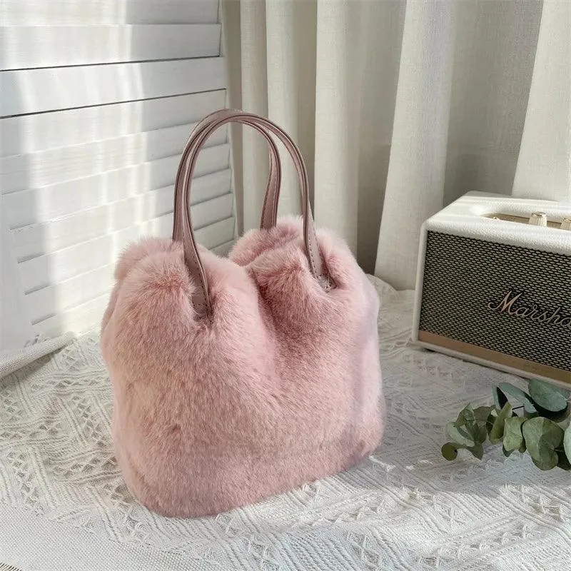 Soft Faux Rabbit Women's Bag