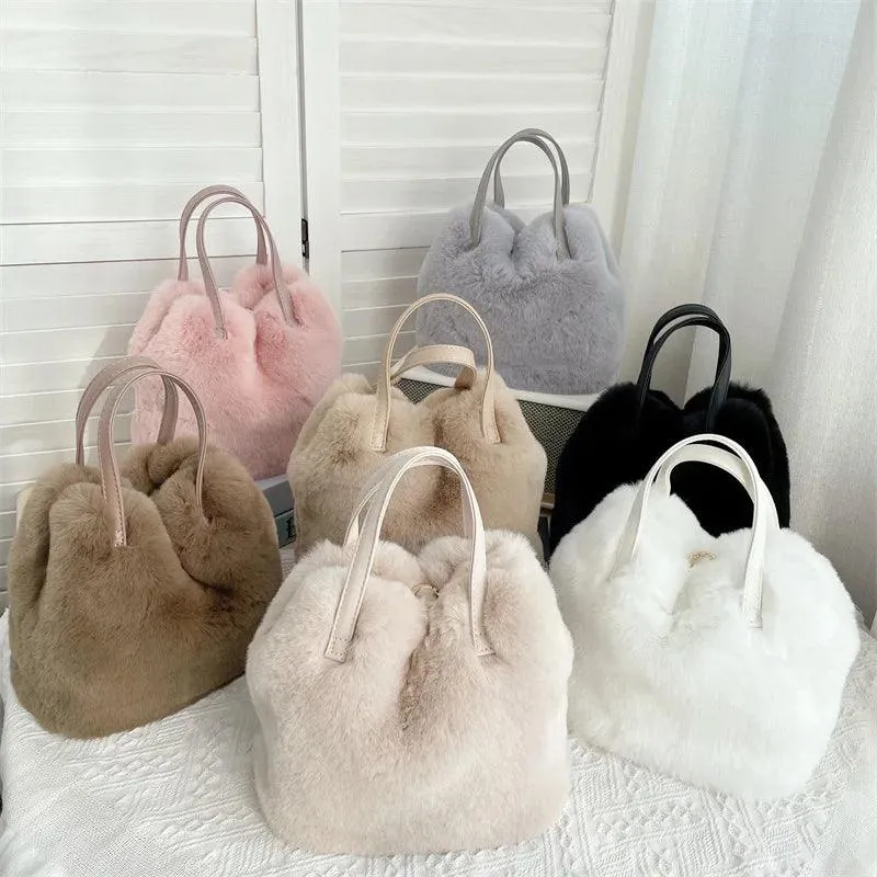 Soft Faux Rabbit Women's Bag