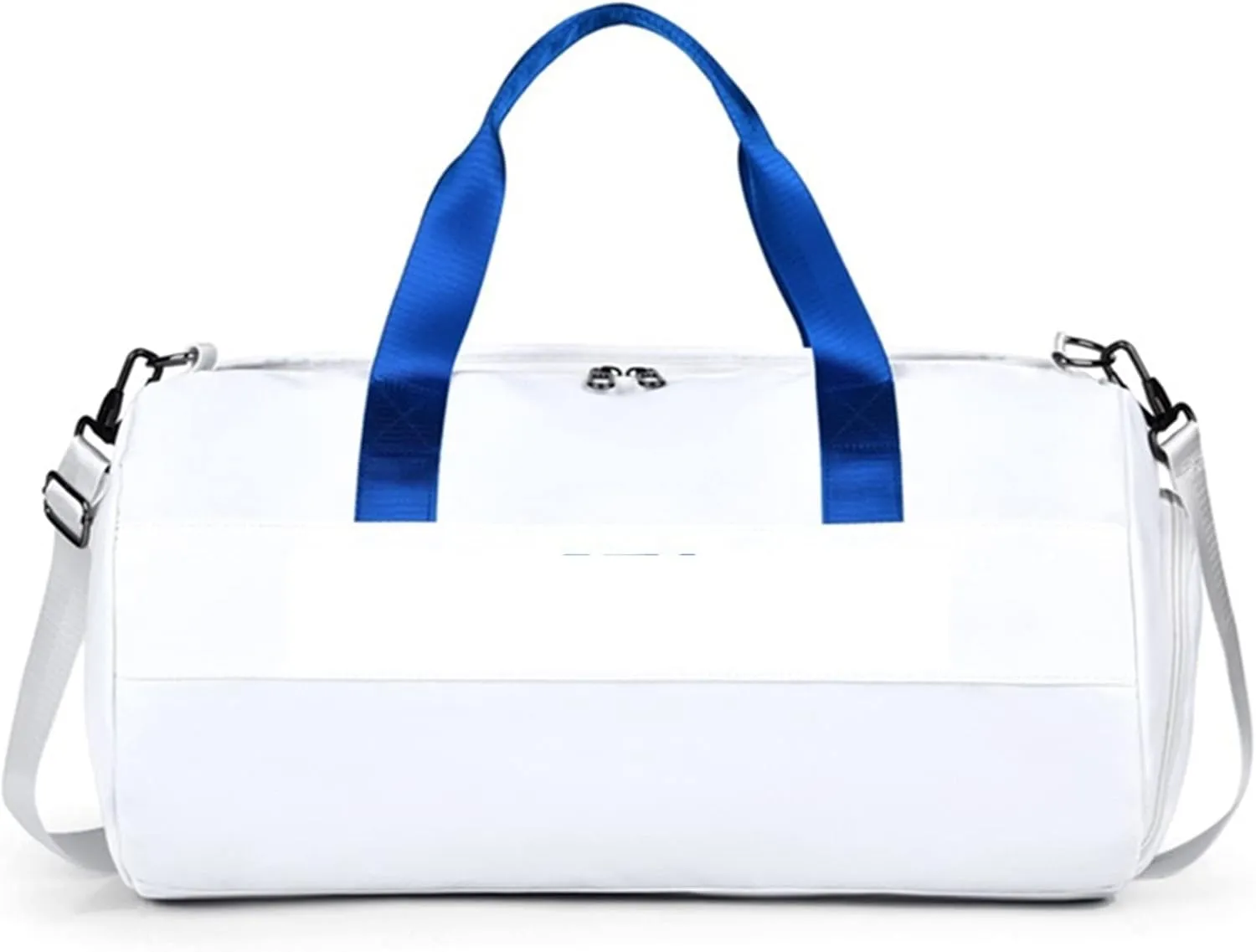 Sports Duffel Bags Dry and Wet Separation Fitness Bag Cylinder Waterproof Travel Portable Sports Bag Sport Gym Bag(White)