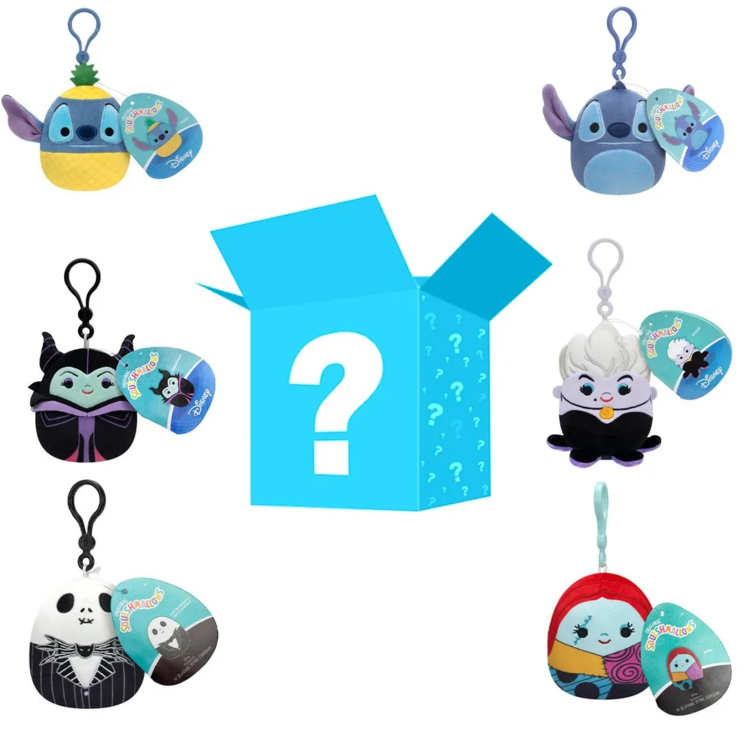 Squishmallow 3.5" Disney Mini Mystery Clip On Plush