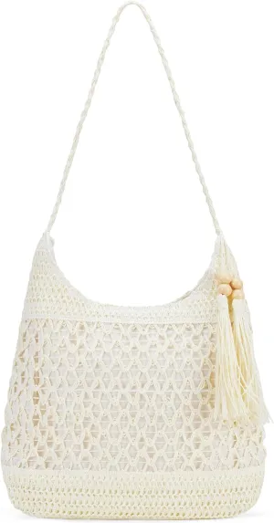 Straw Packable Large Mesh Beach Tote Hobo Crossbody Purses Straw Bags for Women Travel Woven Beach Handbag