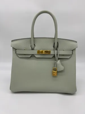 Streamlined Hardware Togo Large variety Neve 30 Gris Gold Birkin Hermes Veau