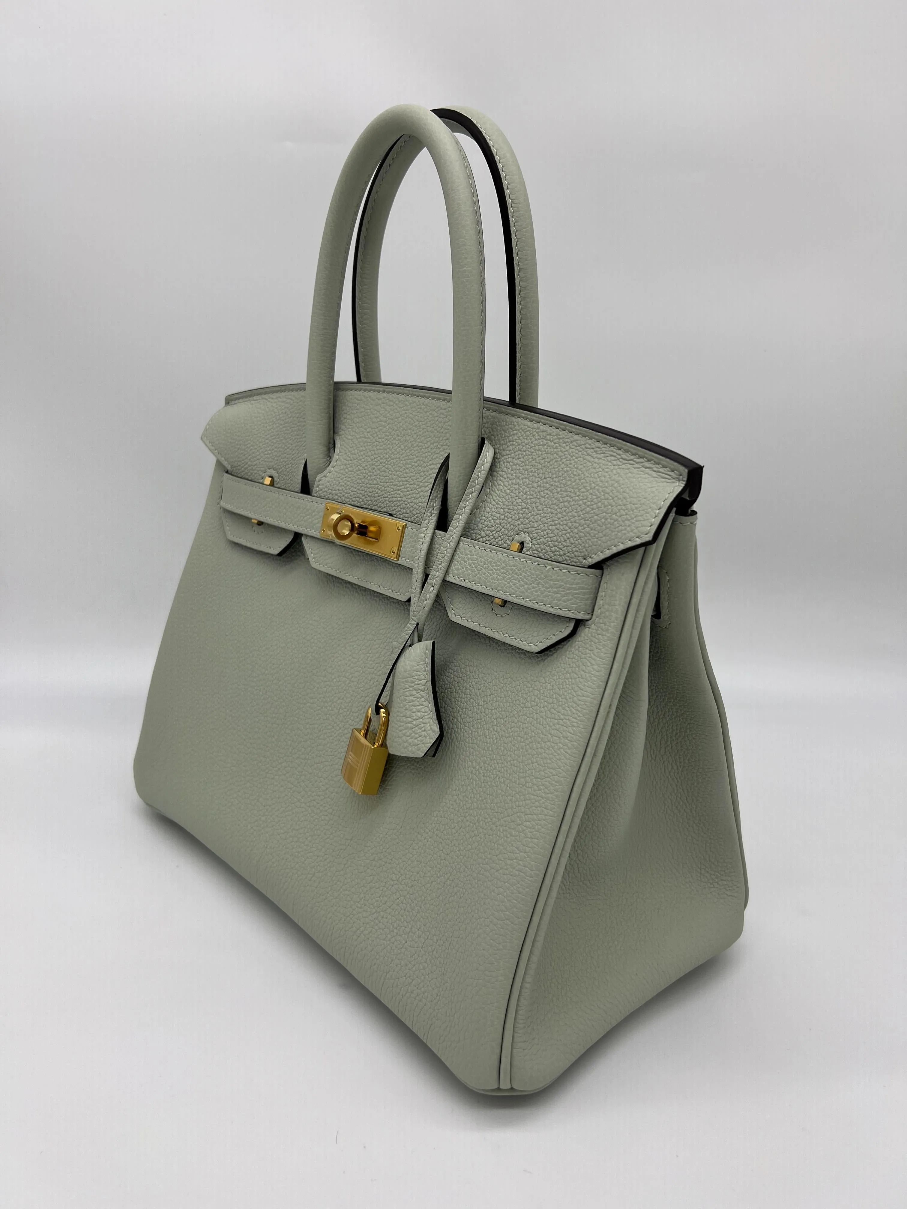 Streamlined Hardware Togo Large variety Neve 30 Gris Gold Birkin Hermes Veau
