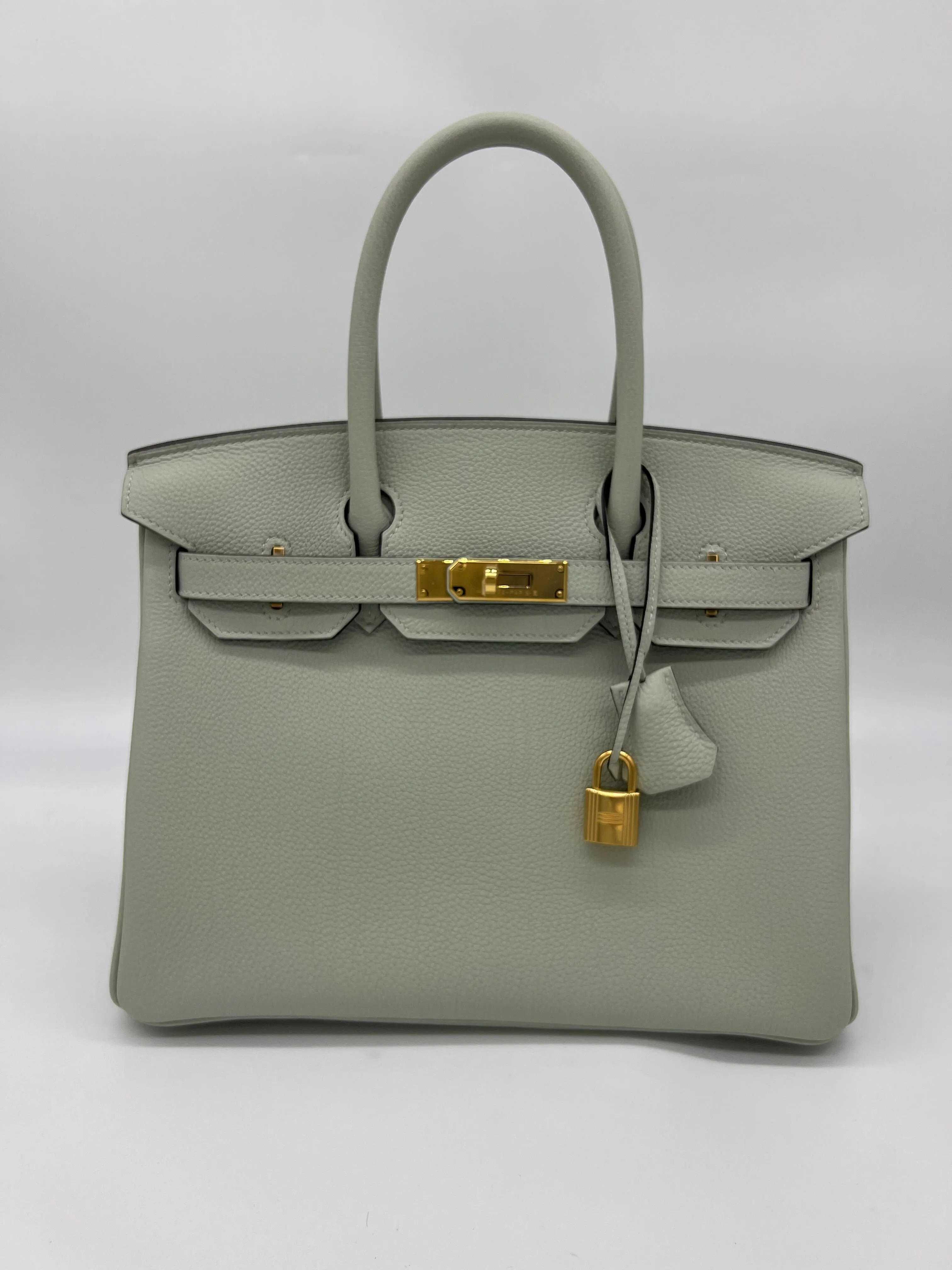 Streamlined Hardware Togo Large variety Neve 30 Gris Gold Birkin Hermes Veau