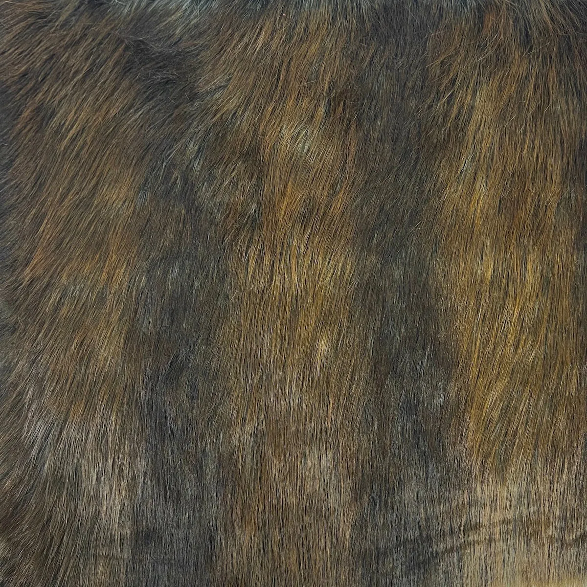 Striped Long Pile Faux Fur Fabric