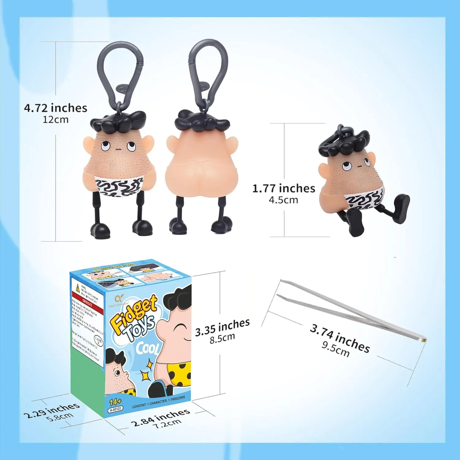 Super Fun Hair Pulling Fidget Toys,Trichotillomania Pop Fidget Toys,Gag Novelty, Stress Relief Toy Hair Pulling,Anti Anxiety Toys and Venting Novelty Toys for Kids Classroom Birthday Party Favors