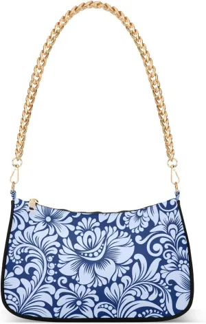 susiyo Shoulder Bag for Women Stylized Flowers Folk Style Small Shoulder Purse Bags Cute Hobo Tote Handbag Mini Clutch Purse