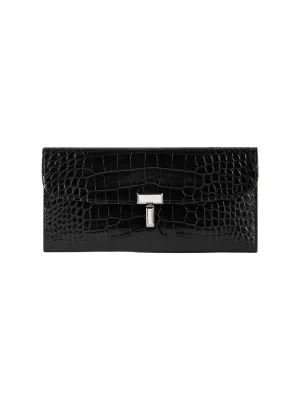 T-Lock Croco-Embossed Wallet