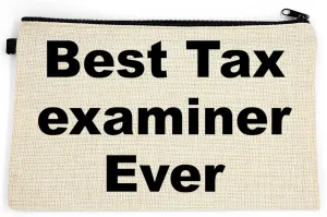 Tax Examiner Makeup Bag, Gift For Tax Examiner, Best Tax Examiner Ever, Toiletry Bag, Birthday Gift For Her, Makeup Bag For Women, Christmas Gift Bag