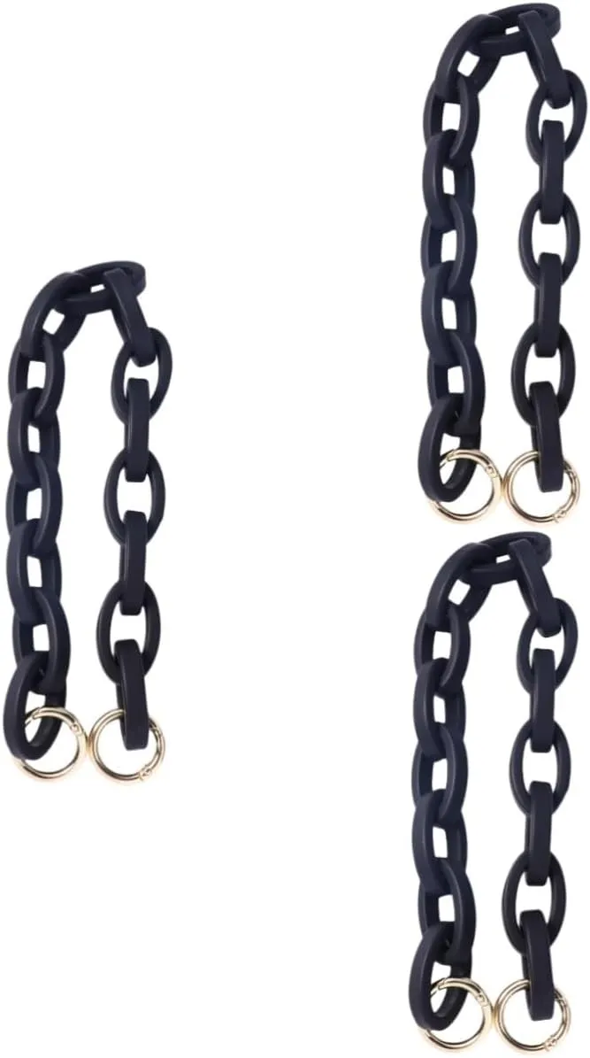 TEHAUX Pcs Unique Chain Strap Bag Tote Bag for Women School Replacement Wristlet High-Shiny Alloy Ring