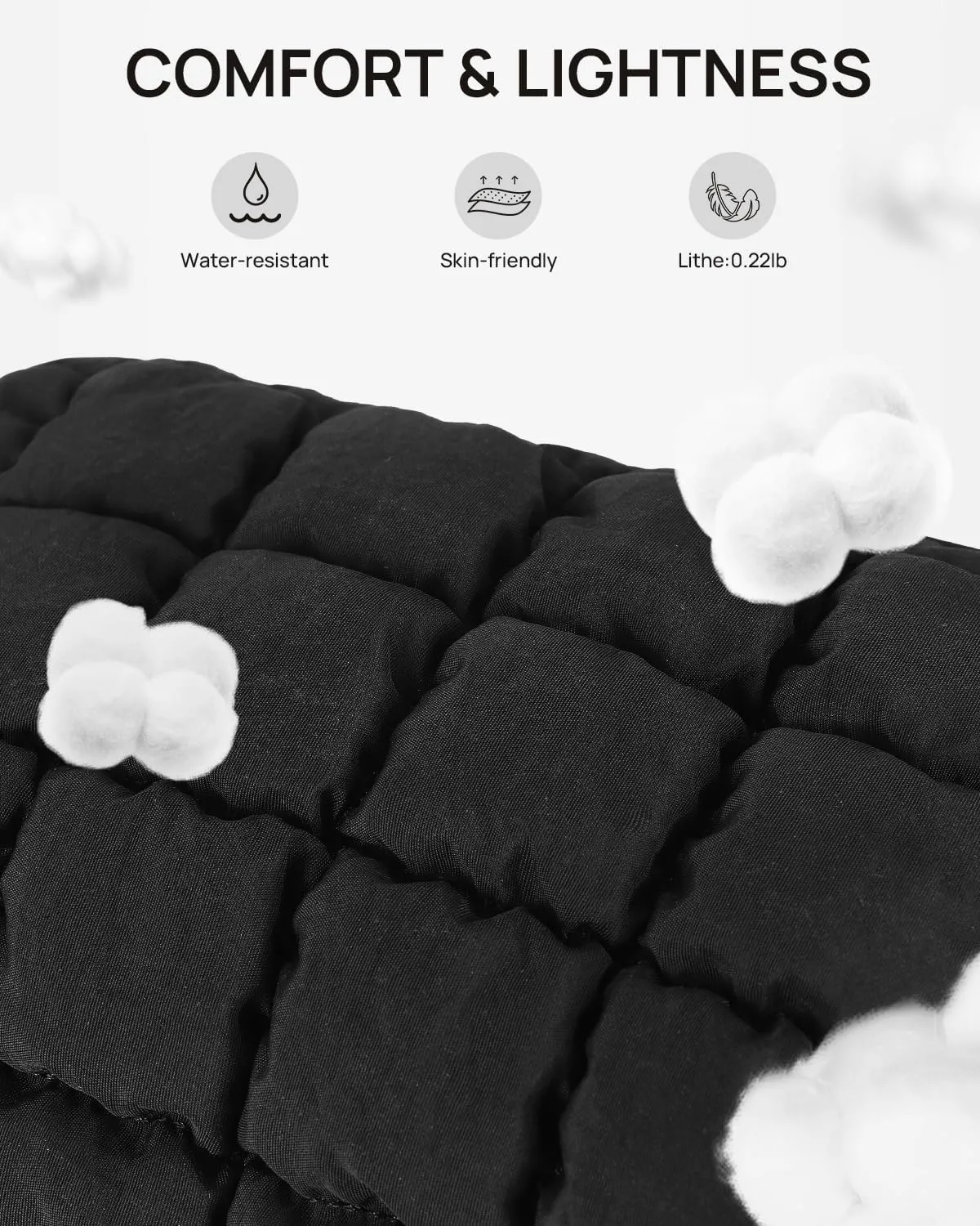 Telena Puffer Makeup Bags for Women, Nylon Puffy Padded Make Up Bags for Women Makeup Organizer Case, Wide-open Makeup Pouch Travel Essentials