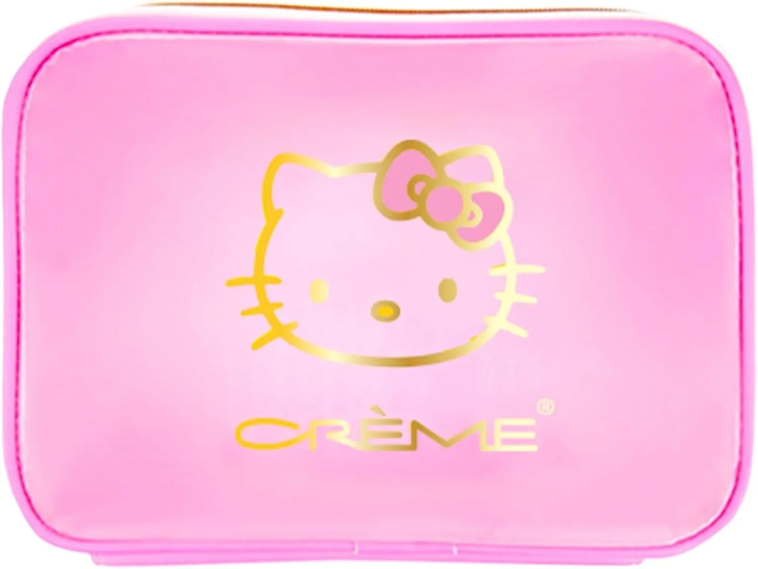 The Crème Shop x Hello Kitty Perfect Pink Travel Case, Makeup Bag for Travel, Toiletries Travel Bag, Cosmetic Bags for Women, Travel Essentials for Women