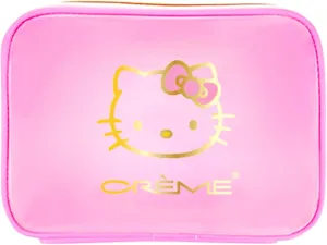 The Crème Shop x Hello Kitty Perfect Pink Travel Case, Makeup Bag for Travel, Toiletries Travel Bag, Cosmetic Bags for Women, Travel Essentials for Women