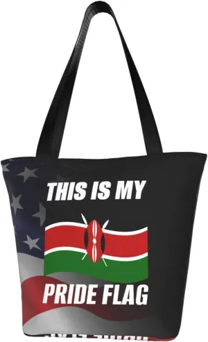 This Is My Pride Flag Kenya Flag Fashion Shoulder Bag Large Capacity For Man Or Woman