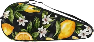Topical Leaves and Flowers Collection Tennis Racquet Bag Lightweight Racket Carrying Bag for Youth and Adults