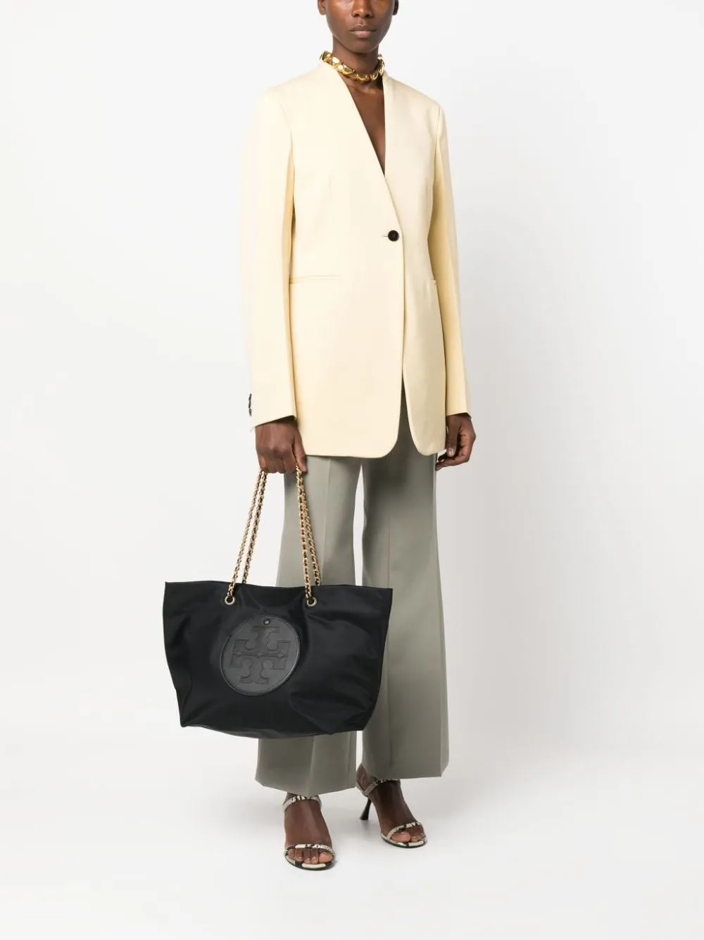 Tory Burch Ella Chain Nylon Tote Bag