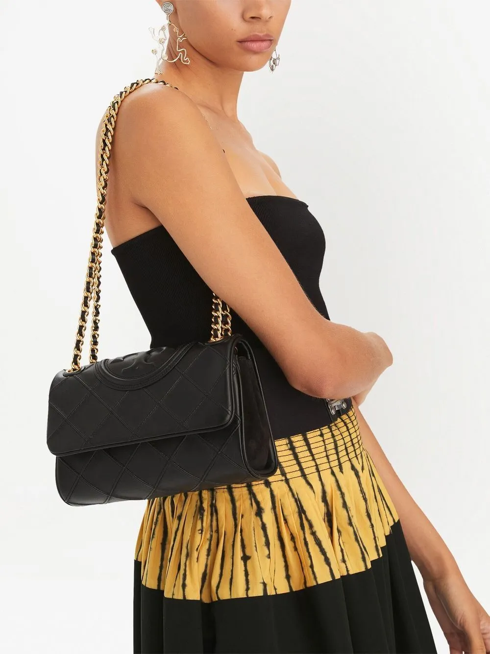Tory Burch Fleming Soft Small Leather Shoulder Bag