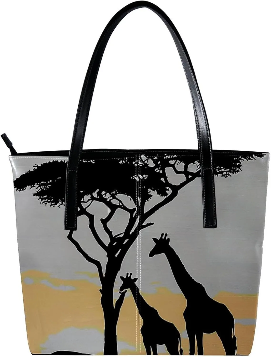 Tote Bag, Large Tote Bags for Women, Tote Bag with Zipper, Sunflower, Womens Tote Bag