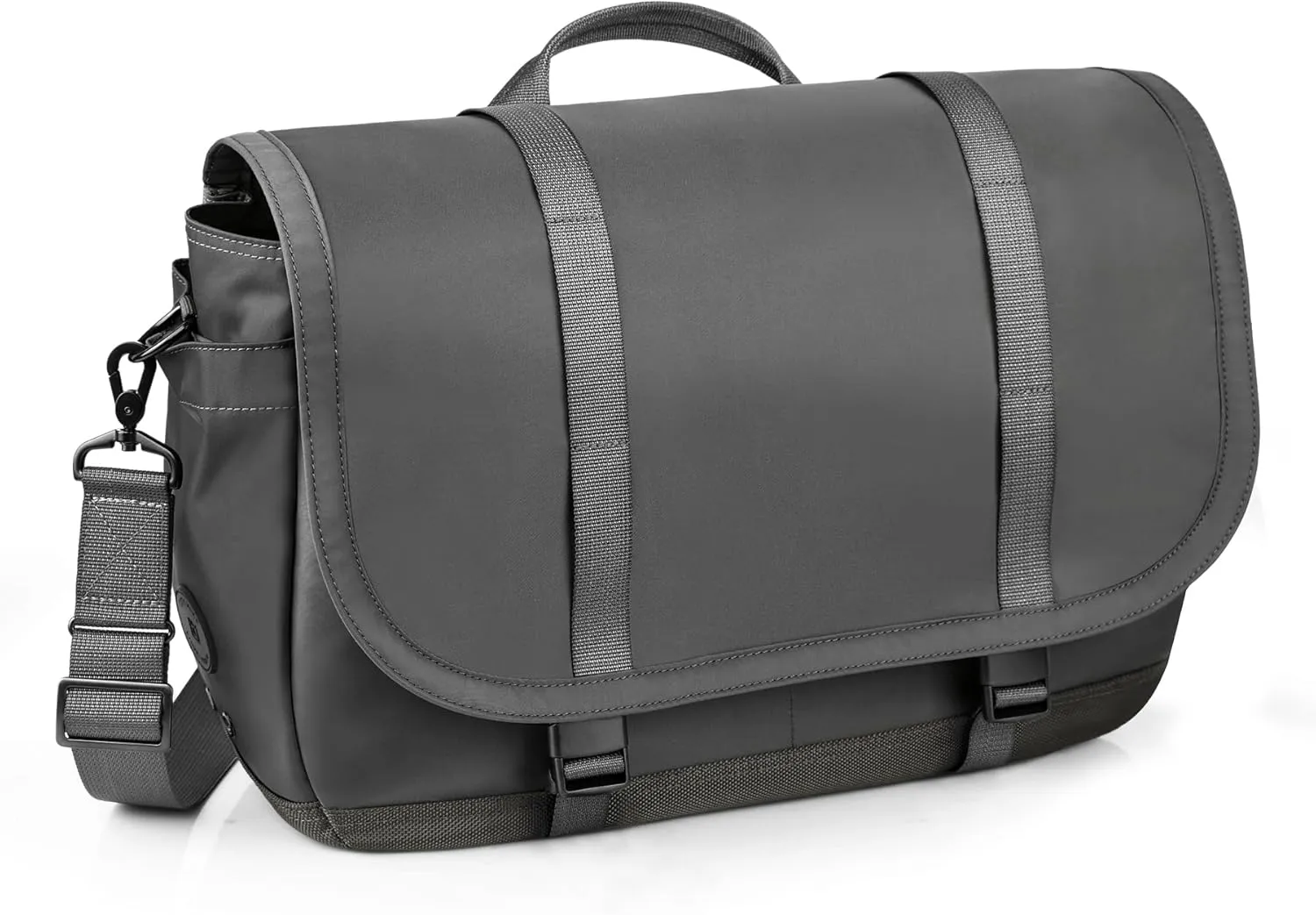 travel inspira Messenger Bag for Men/Women, Anti-theft Lightweight Men's Laptop Bag 16 inch Water Resistant Crossbody Satchel Bags Computer Work Office College Bag with Shoulder Strap, Grey