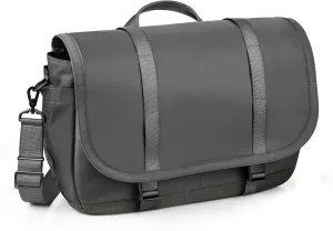 travel inspira Messenger Bag for Men/Women, Anti-theft Lightweight Men's Laptop Bag 16 inch Water Resistant Crossbody Satchel Bags Computer Work Office College Bag with Shoulder Strap, Grey