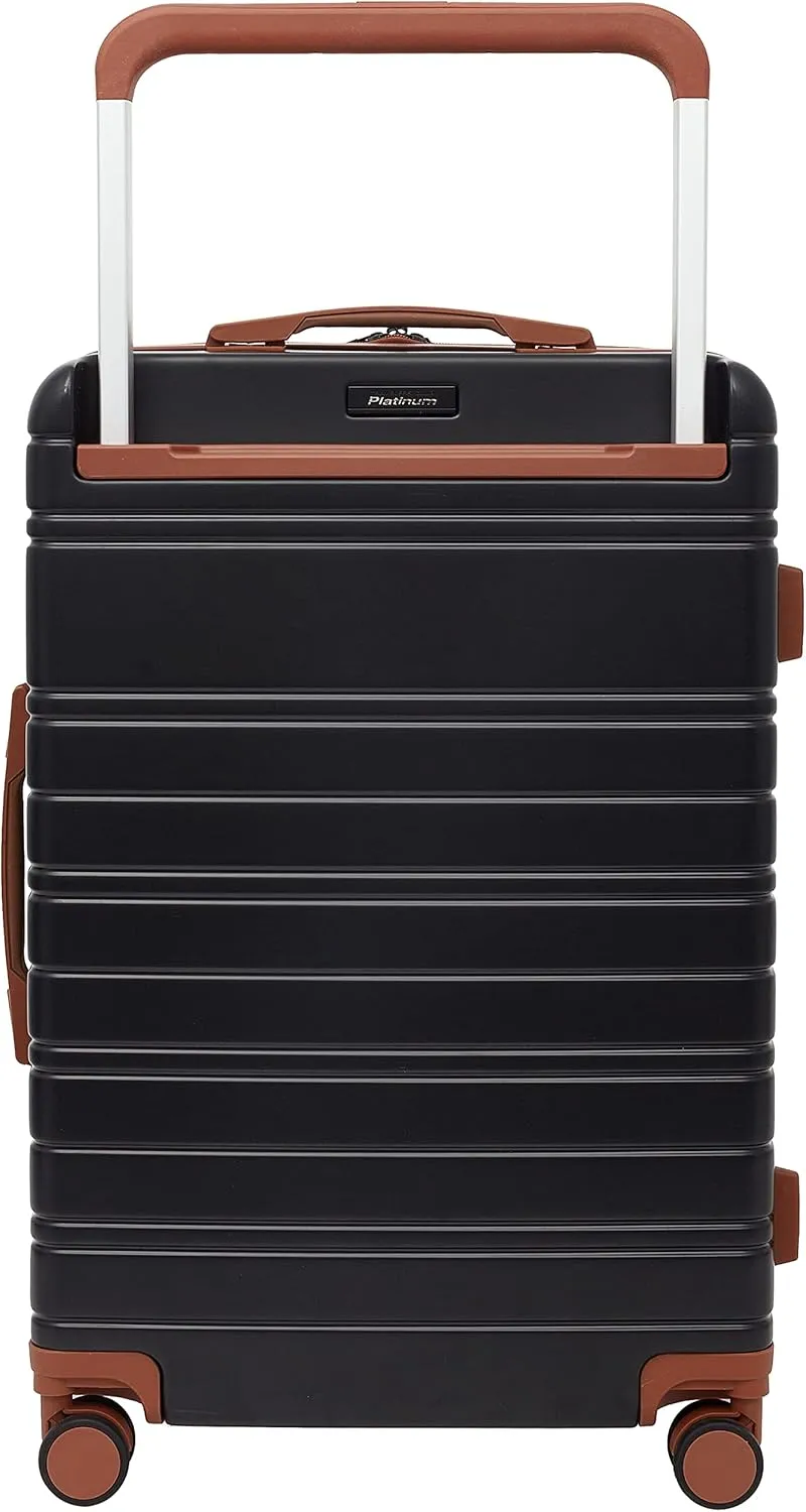 Travelers Club 20" Navigate Luggage, Black, 2PC Set