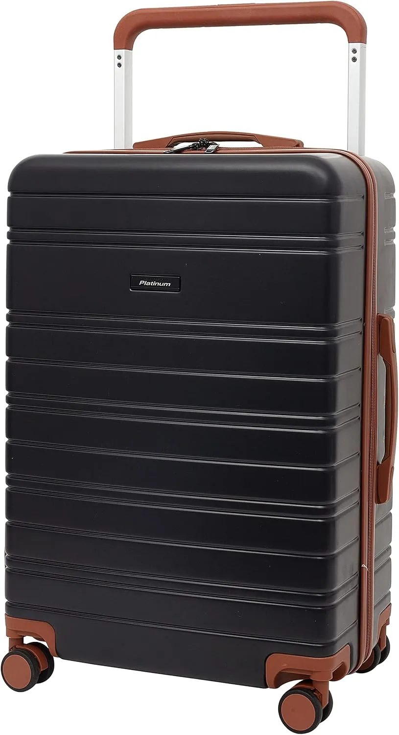 Travelers Club 20" Navigate Luggage, Black, 2PC Set