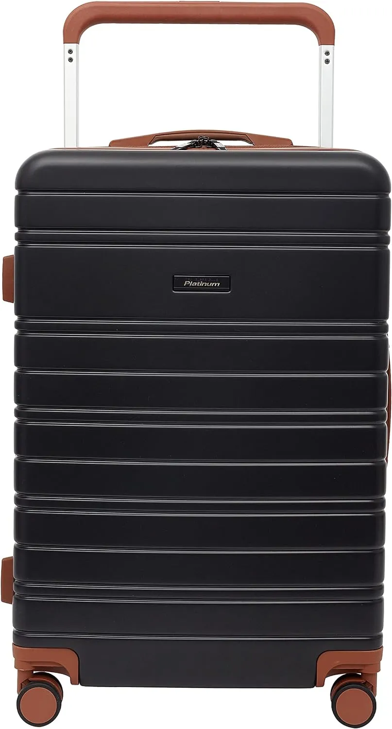 Travelers Club 20" Navigate Luggage, Black, 2PC Set