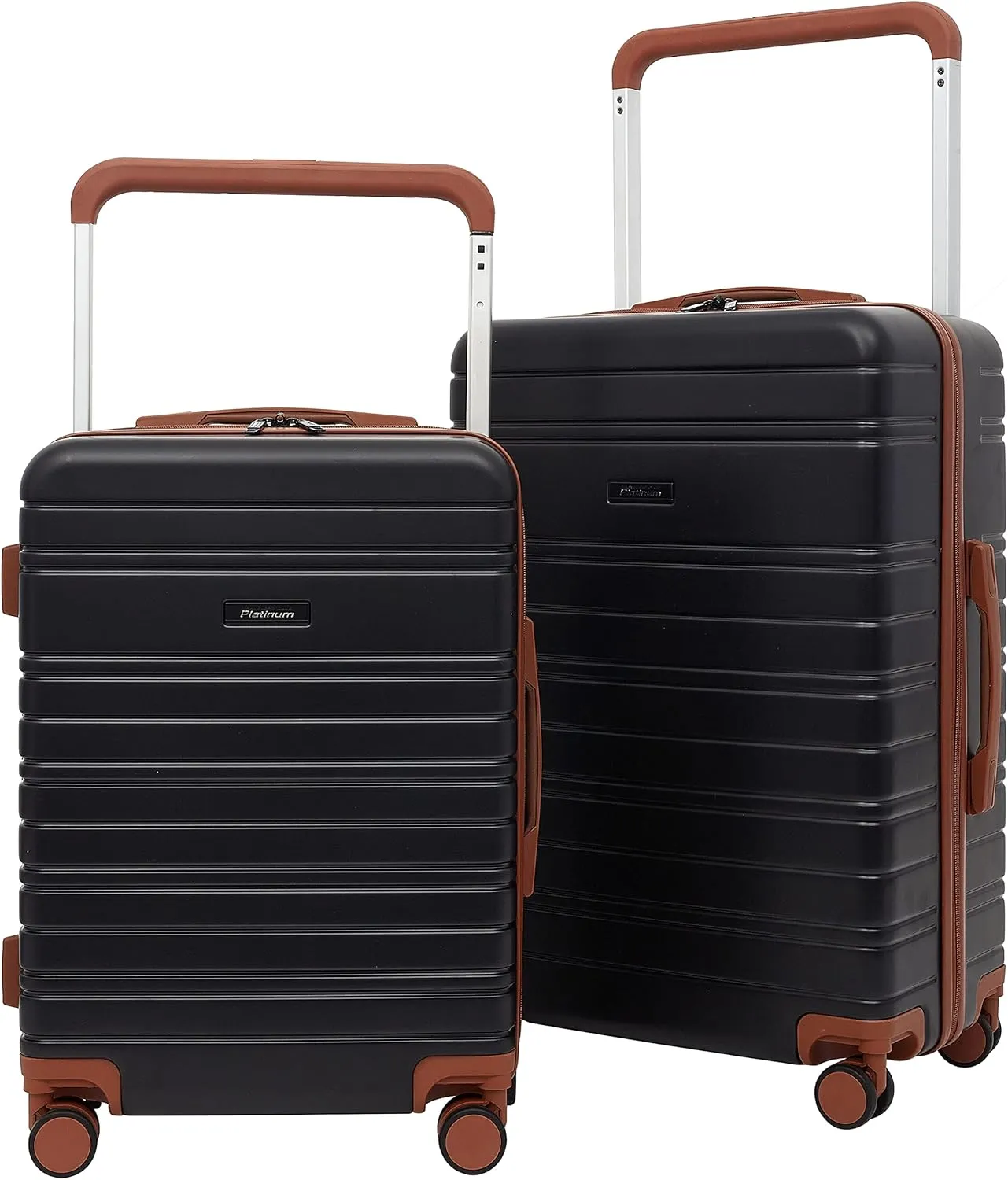 Travelers Club 20" Navigate Luggage, Black, 2PC Set