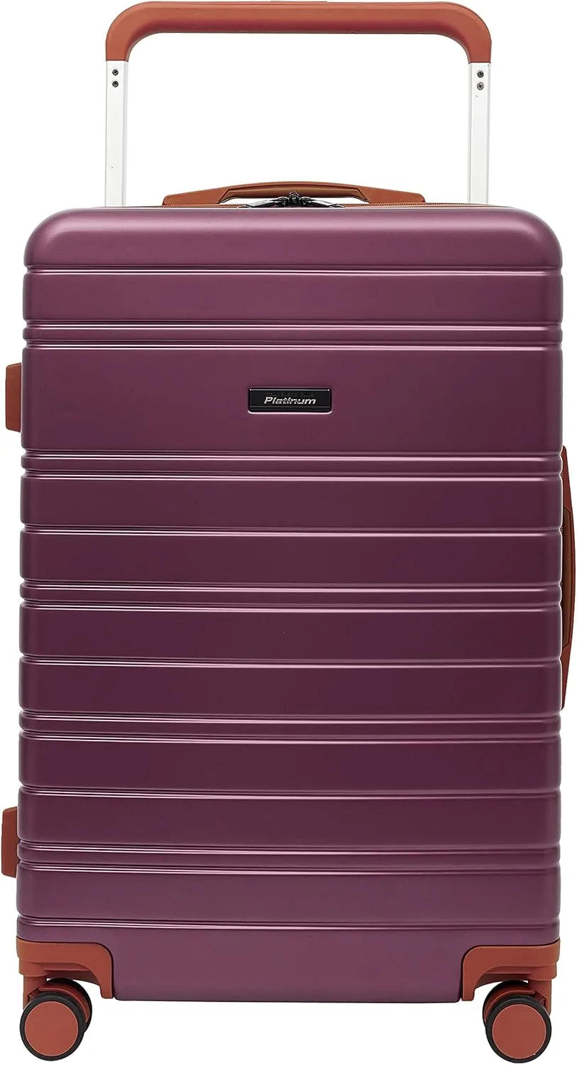 Travelers Club 20" Navigate Luggage, Burgundy, 2PC Set