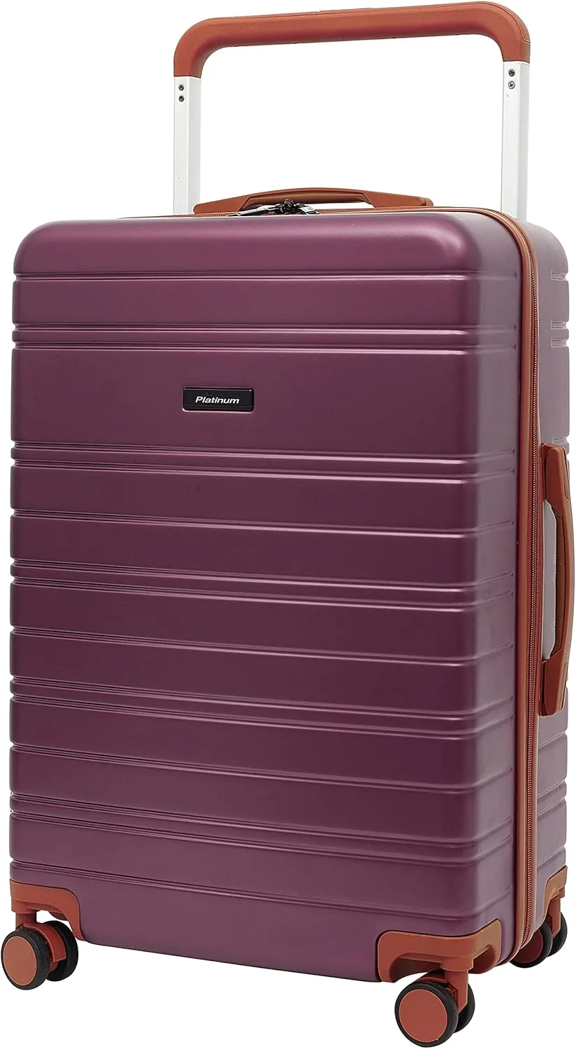 Travelers Club 20" Navigate Luggage, Burgundy, 2PC Set
