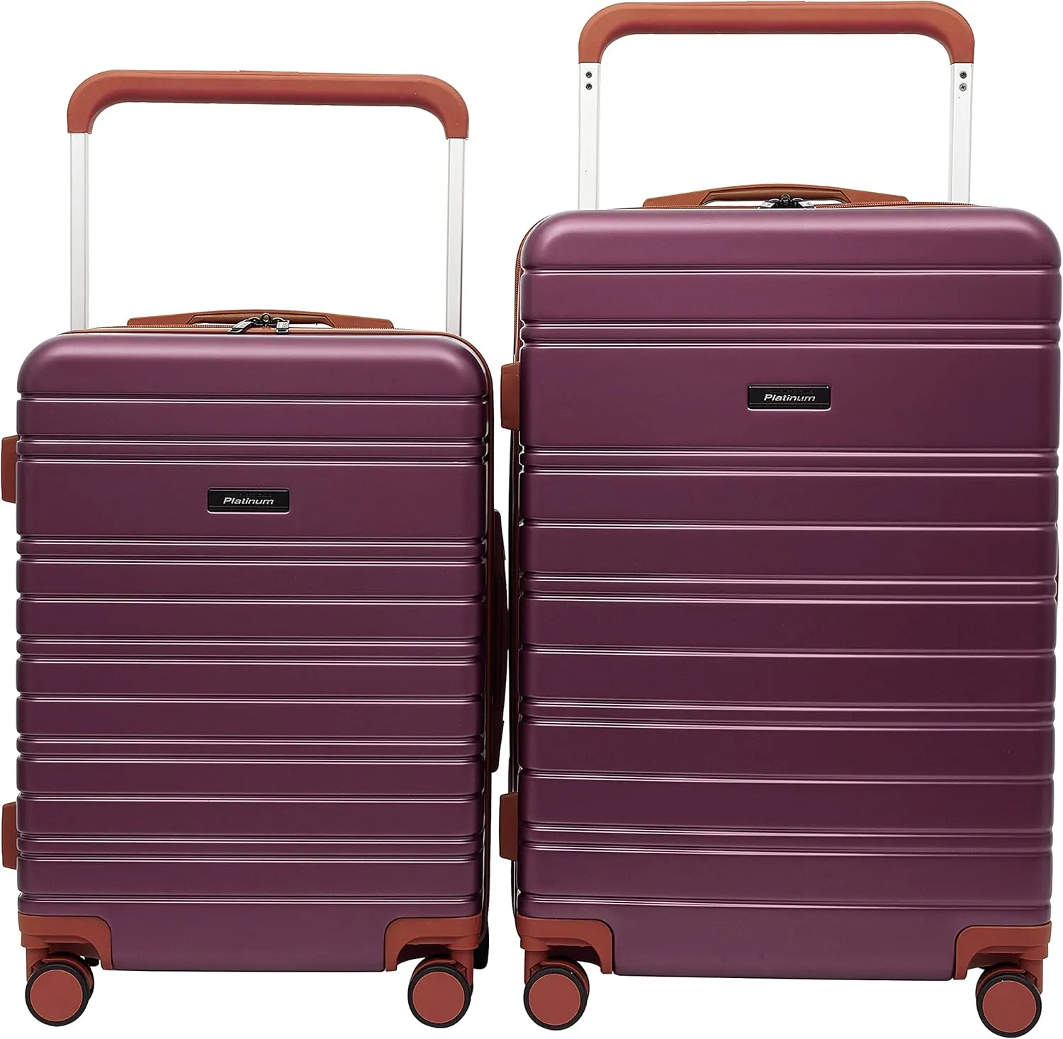 Travelers Club 20" Navigate Luggage, Burgundy, 2PC Set
