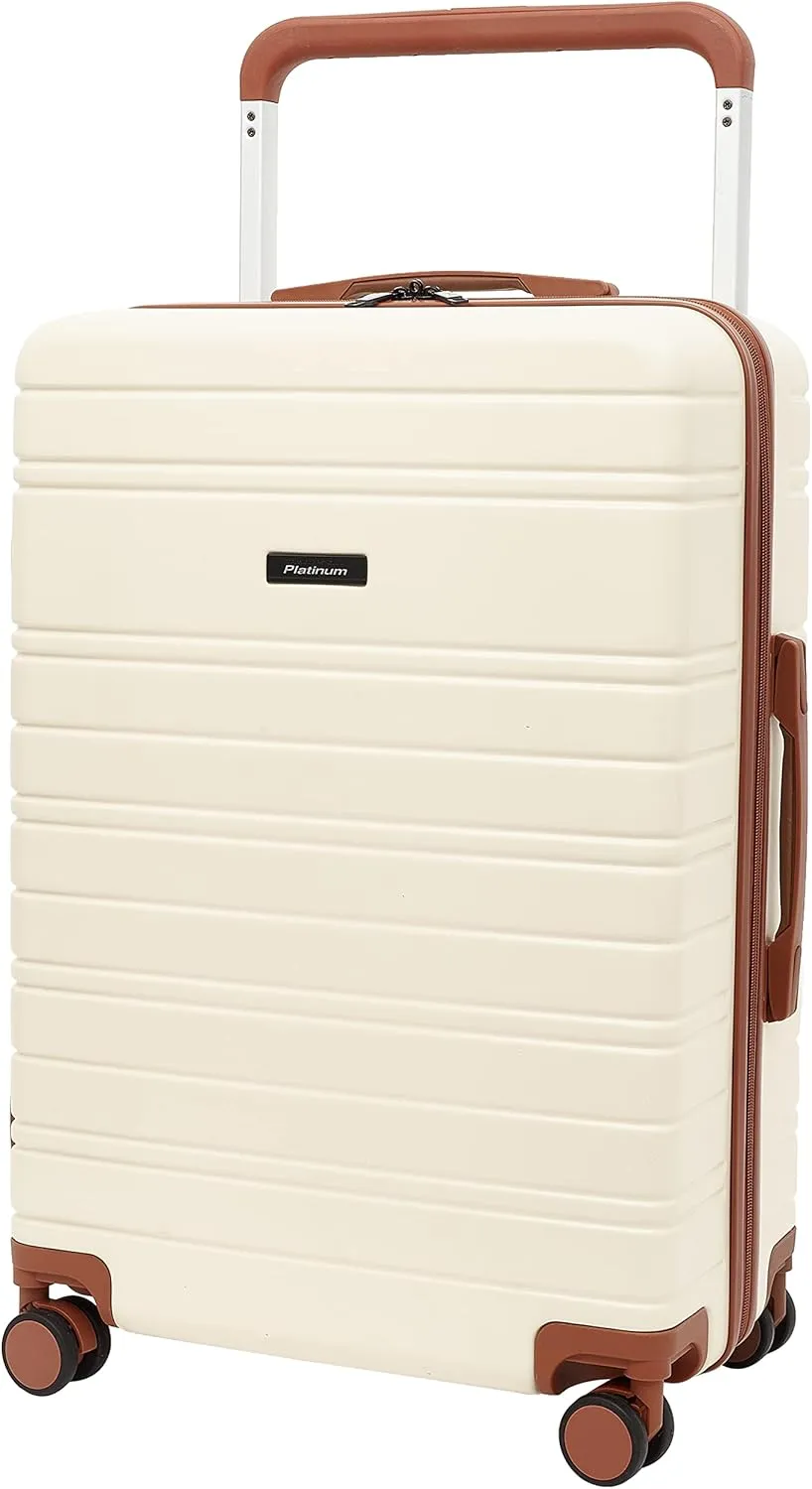 Travelers Club 26" and 20" Navigate Luggage Set, Ivory, 2PC Set