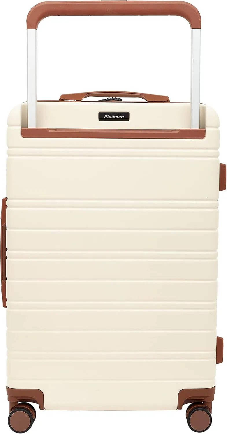 Travelers Club 26" and 20" Navigate Luggage Set, Ivory, 2PC Set