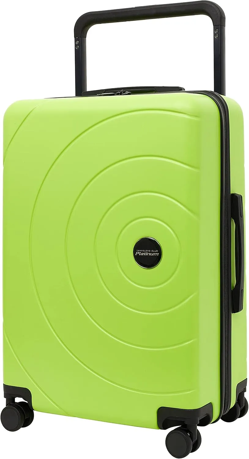 Travelers Club 2PC Odyssey Luggage Set, Lime Green, 20" Carry-On