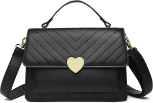 Travistar Crossbody Bags for Women - Small Cross Body Purse Leather Top-handle Handbags Trendy Shoulder Bag Satchel Purses