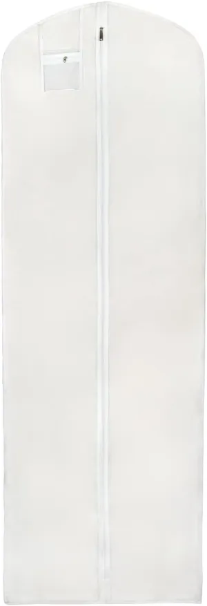Trend CaseUK Wedding Dress Garment Bag Extra Long White Clothes Cover for Storage or Travel (White, 72-in)