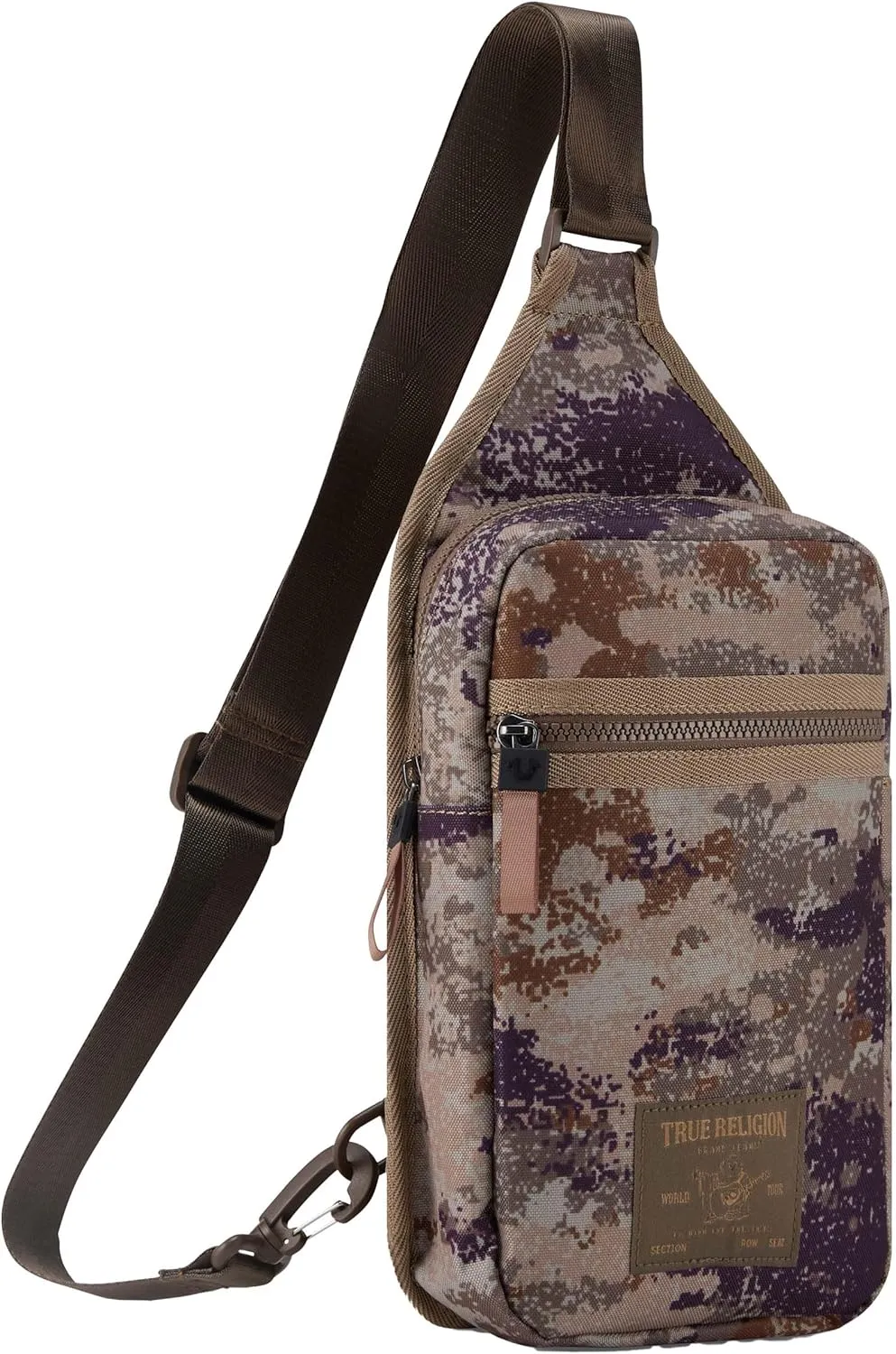 True Religion Crossbody Bags for Women & Men, Sling Bag for Men, Women Cross Body Bag, Sling Backpack Travel Bag Travel Purse